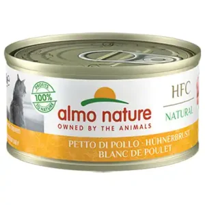 Preis Gesenkt Sparpaket 6 x 70 g Almo Nature HFC Natural Hühnerbrust Katzen Nassfutter